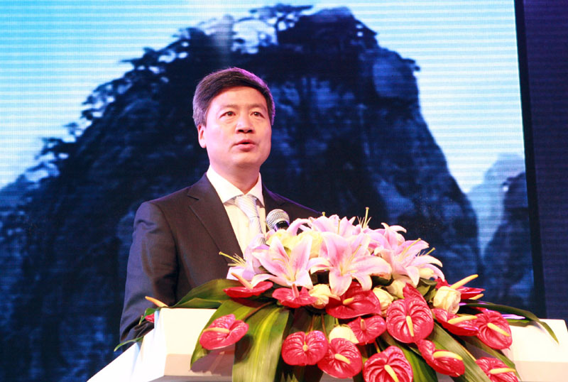 富阳市委书记姜军致辞海正辉瑞制药有限公司成立仪式摄影