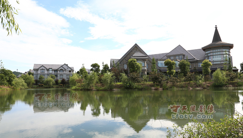 湖州下渚湖国家湿地公园别墅旅游度假中心摄影