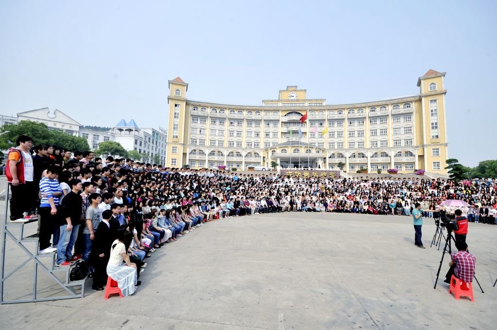 杭州千人团体照摄影花絮,杭州拍摄千人团体照