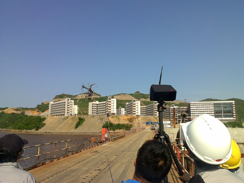浙江工程建设航拍，工程现场全景摄影，大型工程航空摄影