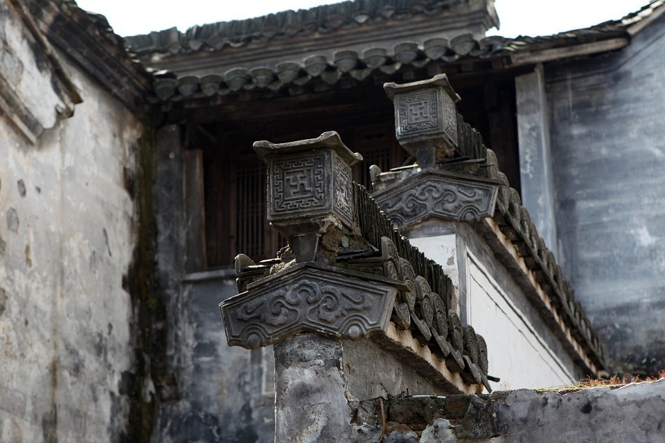 黄山徽州建筑，徽派建筑，徽派特殊建筑，徽州旅游摄影