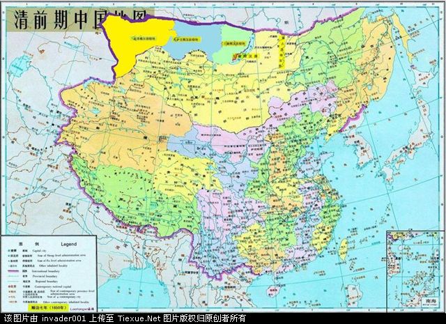 【清朝疆域行政区划图】看清朝领土变迁
