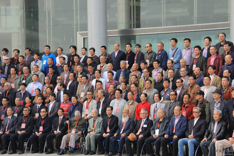 西泠印社建社110年庆祝大会暨西泠印社第十三次社员大会团体照摄影合影拍摄西泠印社
